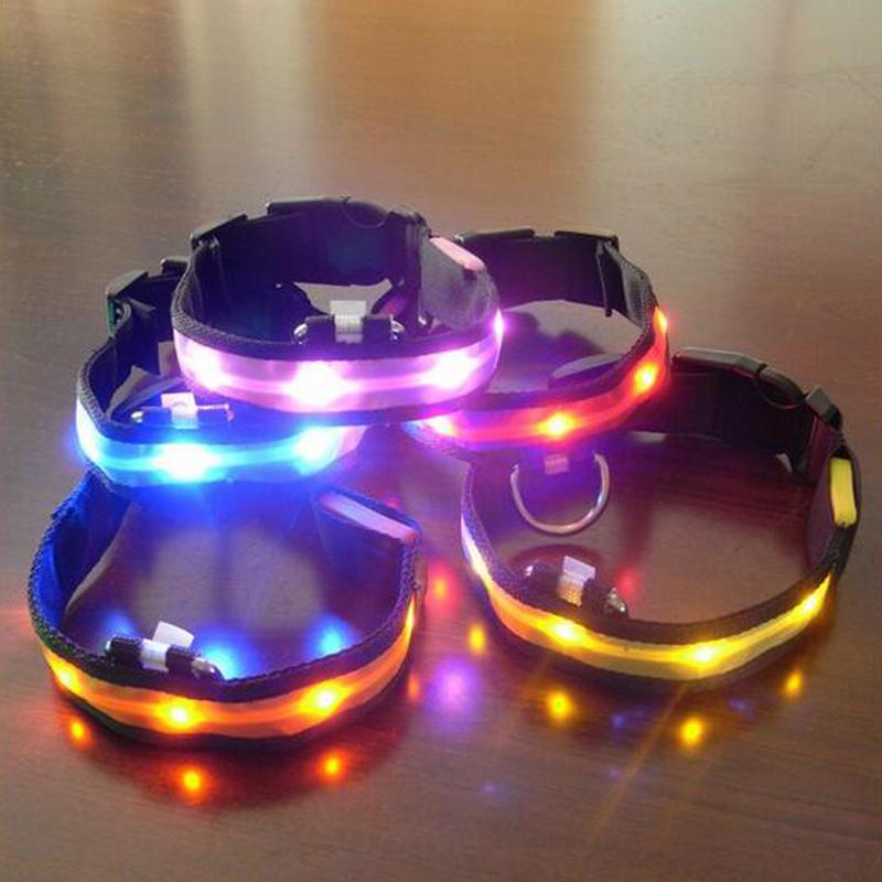 Bright LED collar for safer walks after dark