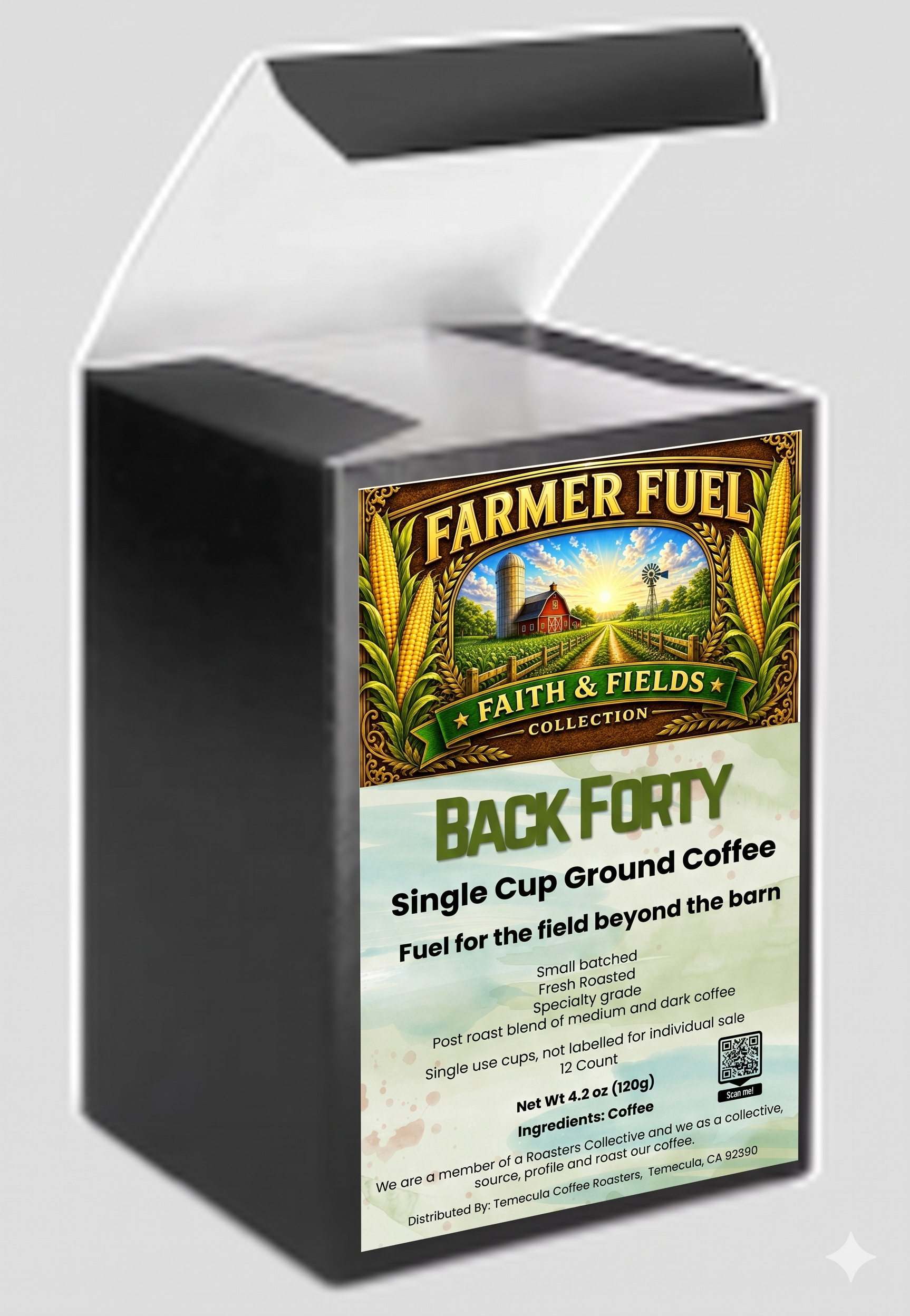 BACK FORTY Single Cup Ground Coffee