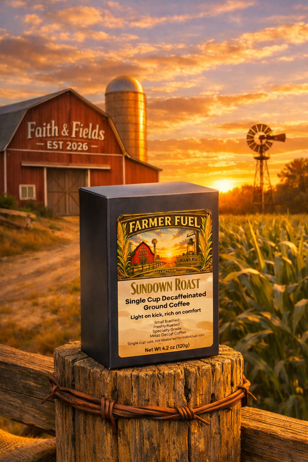 SUNDOWN ROAST Single Cup Decaffeinated Ground Coffee