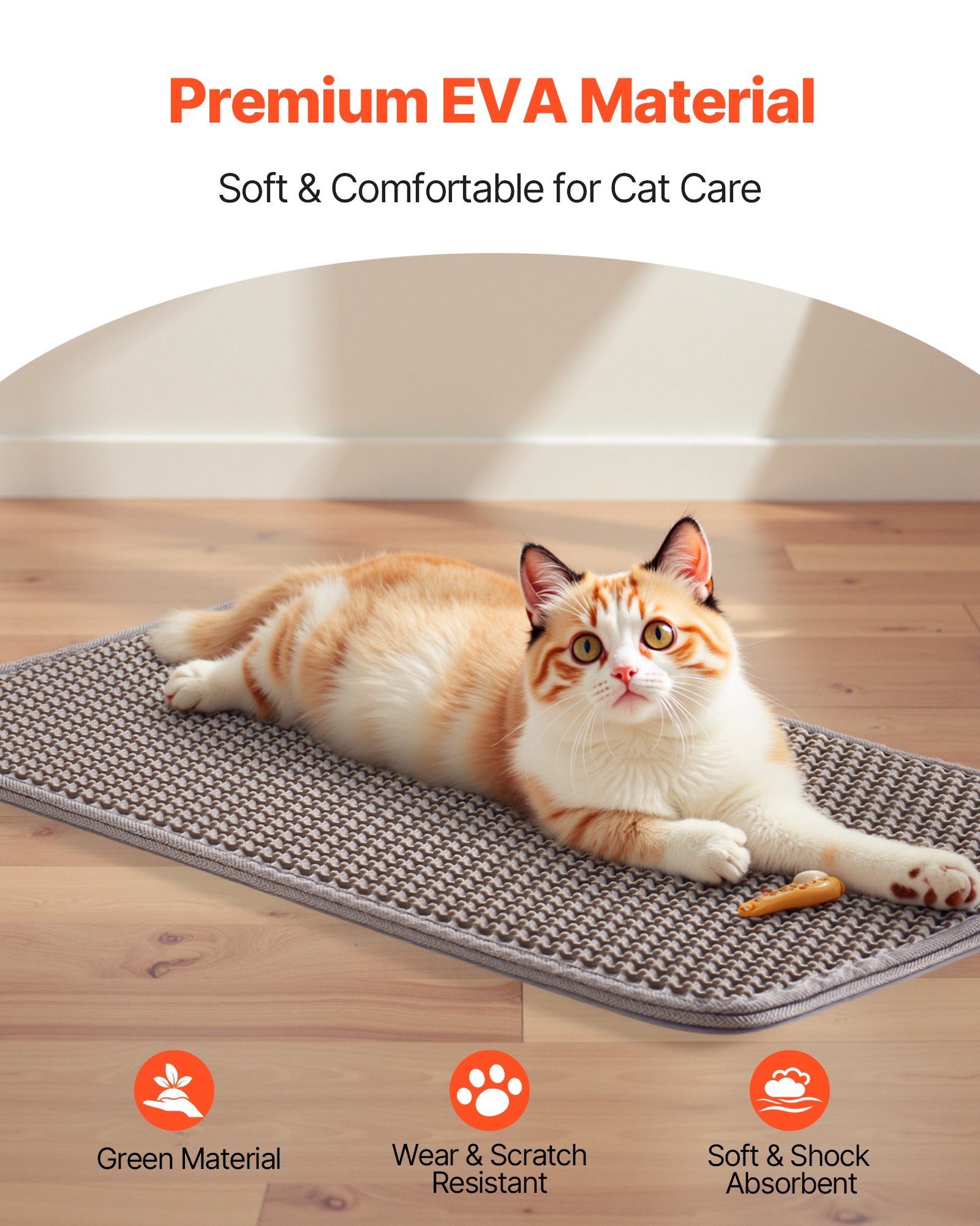 Keep floors clean with this easy litter trapping mat