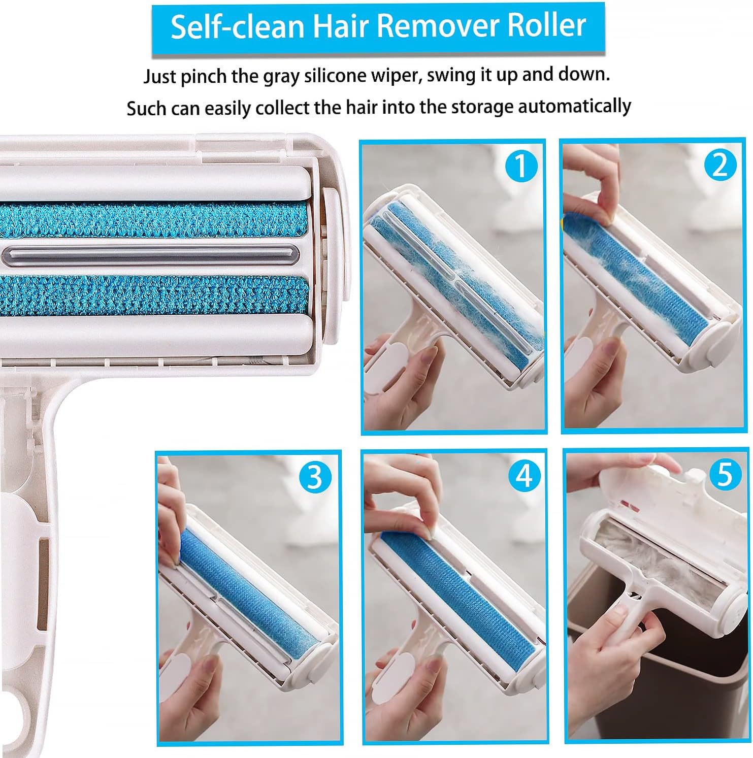Effortless pet hair removal for home and travel